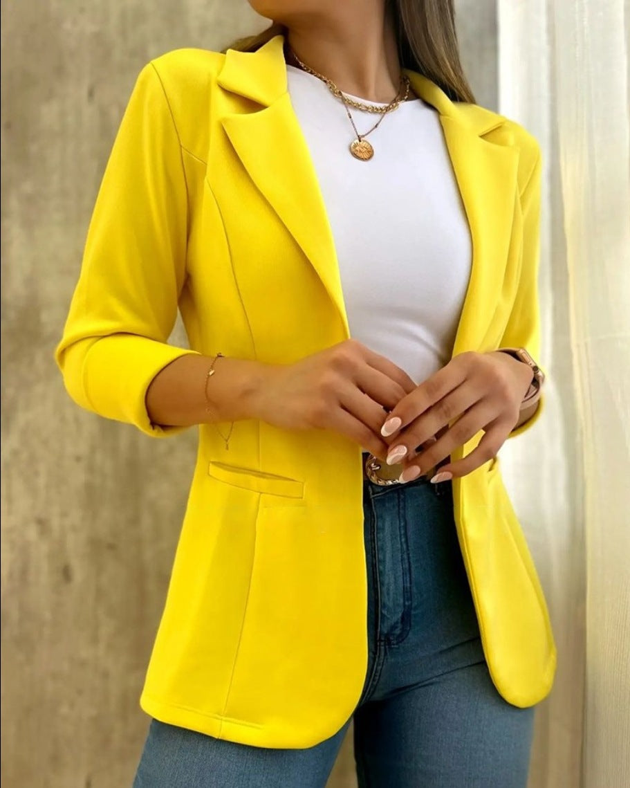 Damen Modischer Blazer mit lässigen Taschen Krohn-e