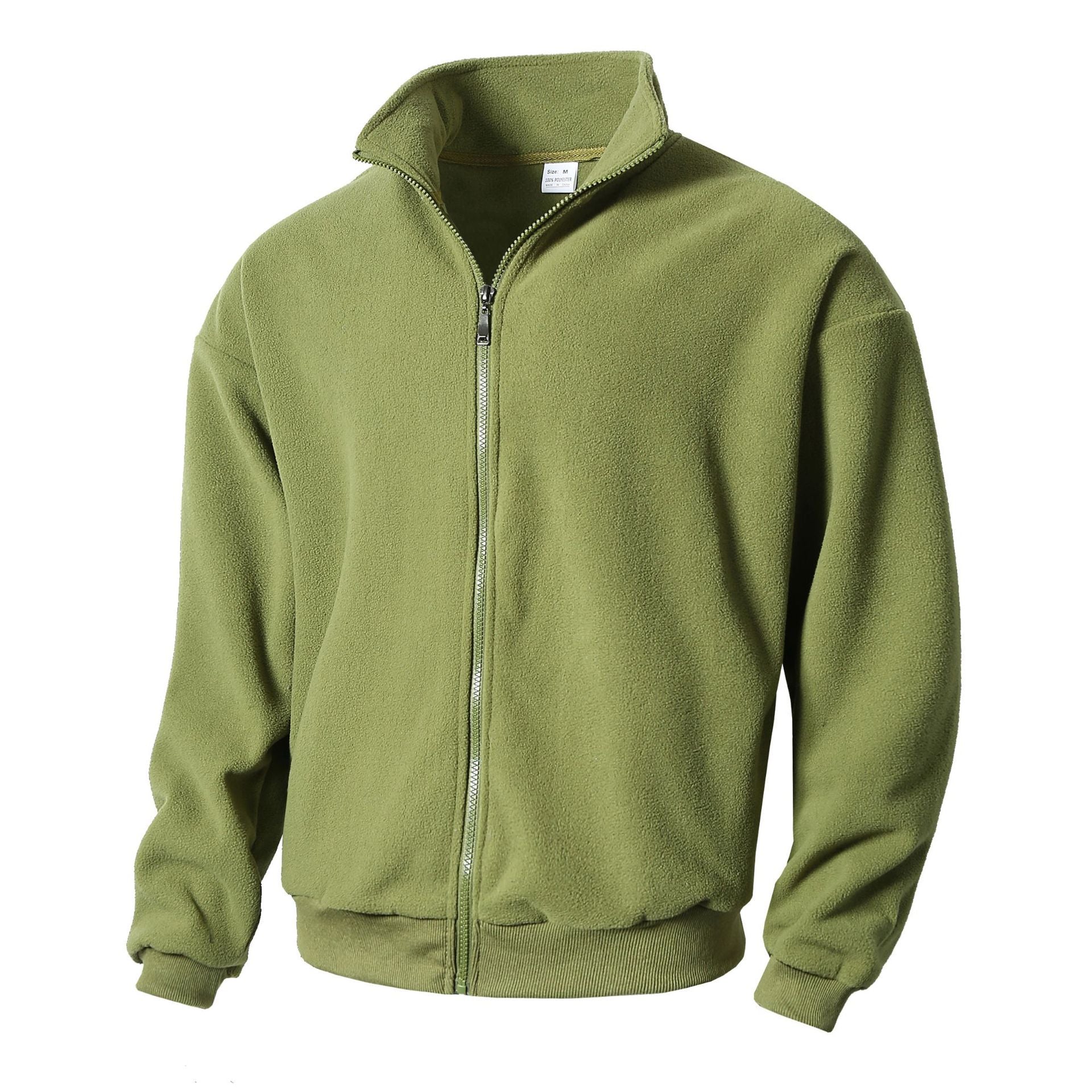 Herren Fleecejacke mit hohem Kragen und durchgehendem Reißverschluss Krohn-e