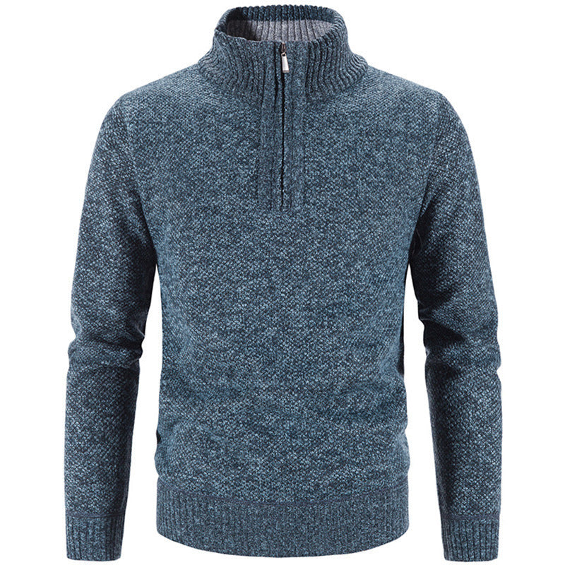 Herren modischer Rollkragenpullover mit elegantem Reißverschluss Krohn-e