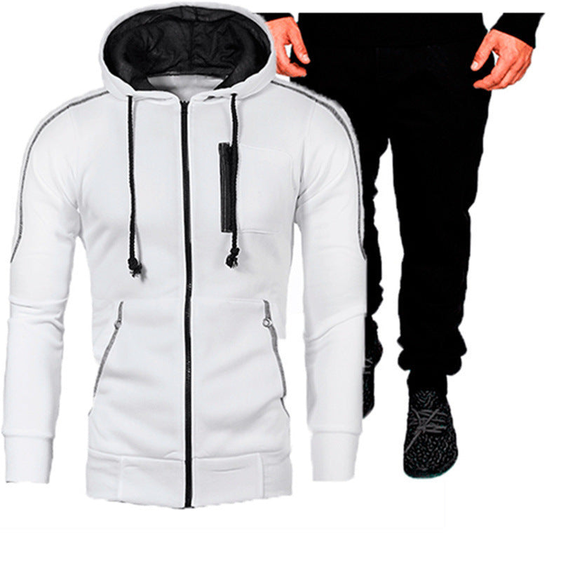 Herren sportliches Kapuzenjacken- und Jogginghosen-Set Krohn-e