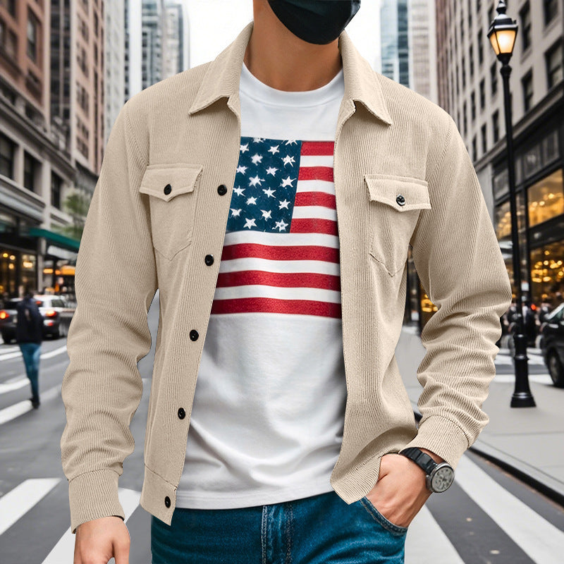 Herren lässige Hemdjacke im strukturierten Design Krohn-e