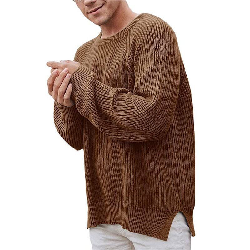 Herren eleganter Strickpullover mit strukturiertem Design und modernem Schnitt Krohn-e