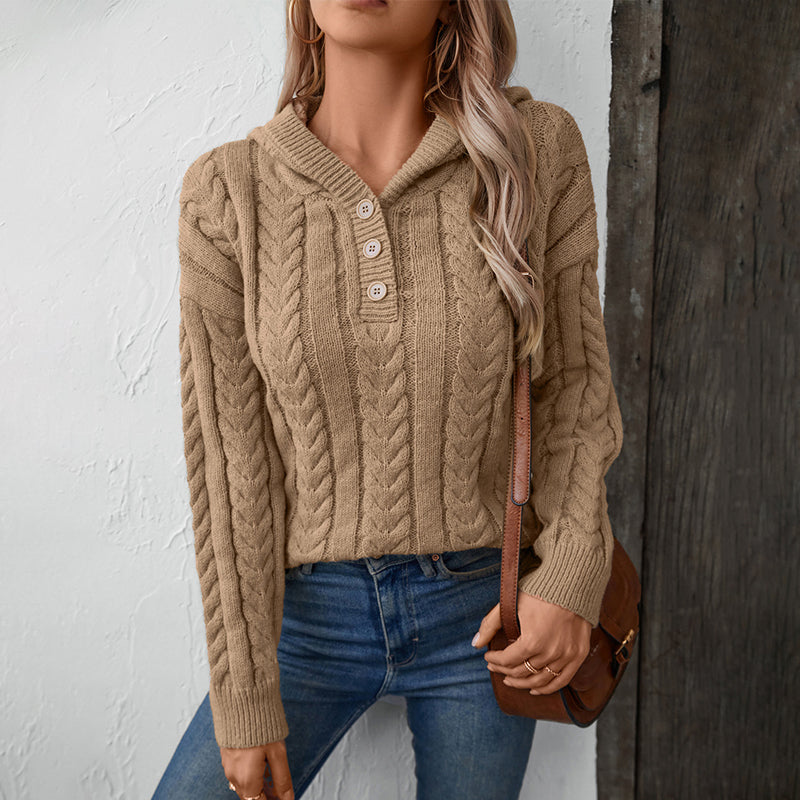 Krohn-e | Klassischer Pullover Mit Zopfmuster Design