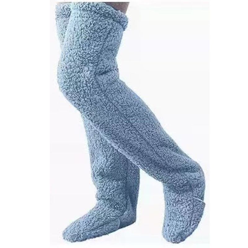 Damen Kuschelige Overknee-Socken aus weichem Fleece Krohn-e