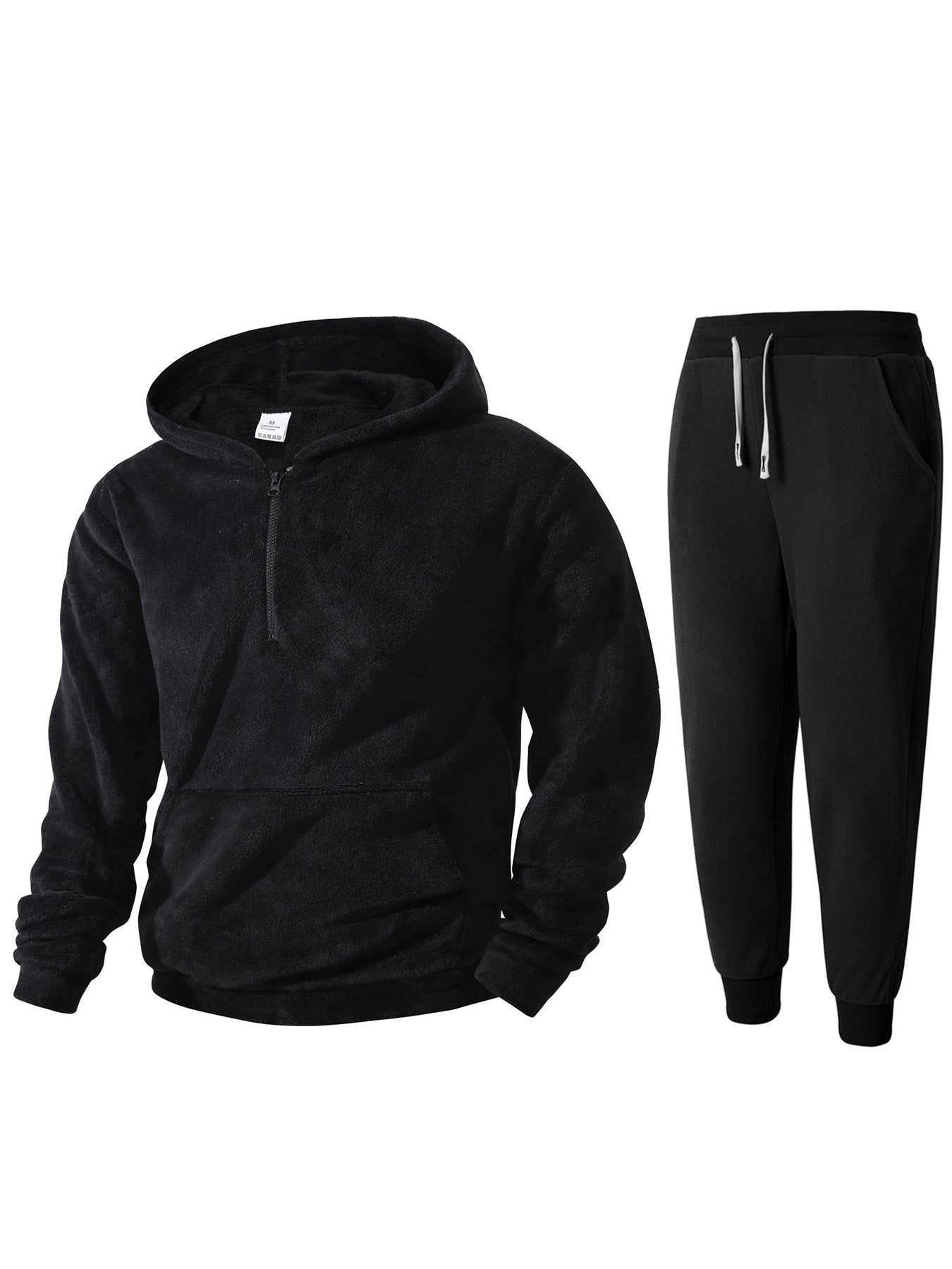 Herren kuscheliges Fleece-Hoodie und Jogginghose Set Krohn-e