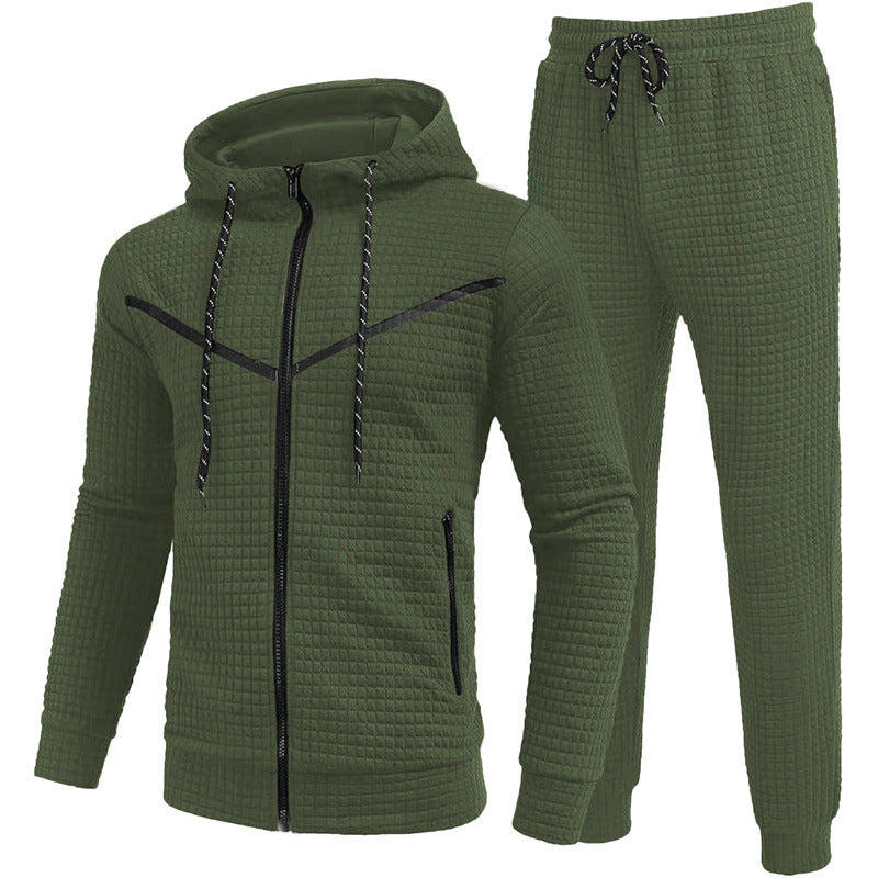 Herren Fleece-Jogginganzug mit strukturiertem Design Krohn-e