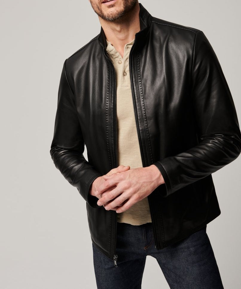 Herren elegante jacke mit sportlichem Reißverschluss Krohn-e