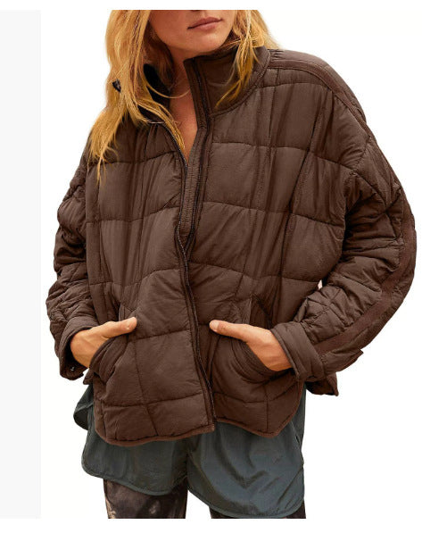 Damen Leichte Steppjacke mit hohem Kragen und praktischen Taschen Krohn-e