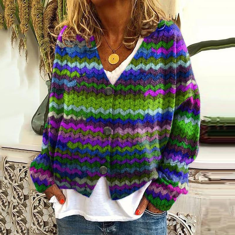 Krohn-e | Stilvolle Strickjacke mit Knöpfen