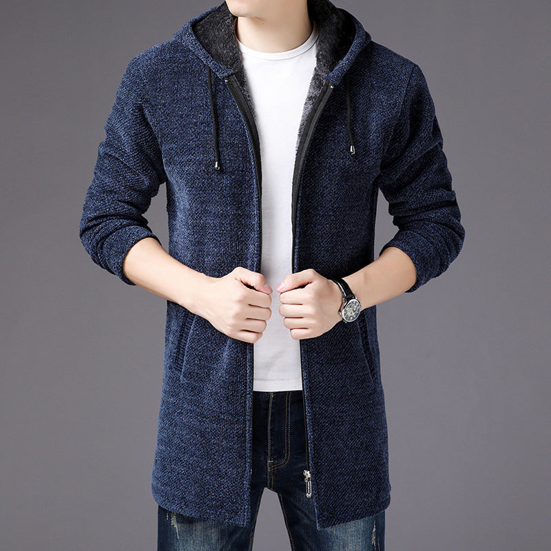 Krohn-e | Reißverschlussjacke mit Kapuze Weiche Strickware Modern und Bequem