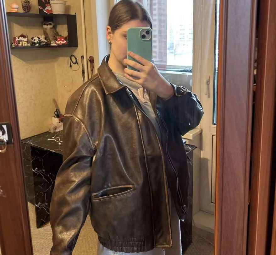Damen jacke im Vintage-Stil mit lässigem Schnitt Krohn-e