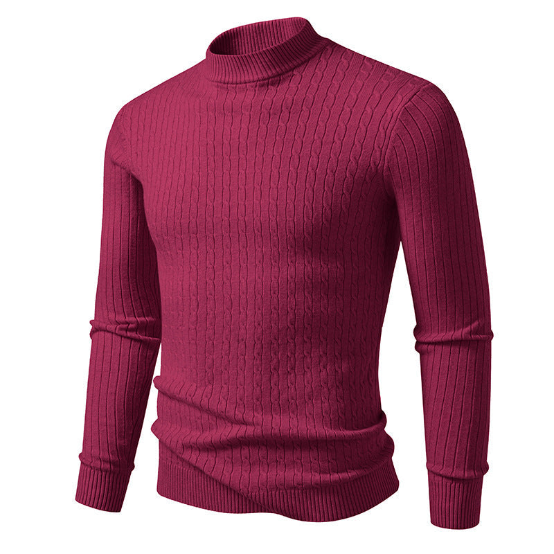 Herren Rollkragenpullover mit strukturiertem Zopfdesign Krohn-e
