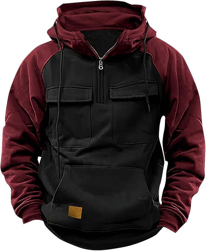 Herren Sportlicher Baumwoll-Hoodie mit Kapuze und praktischen Taschen Krohn-e