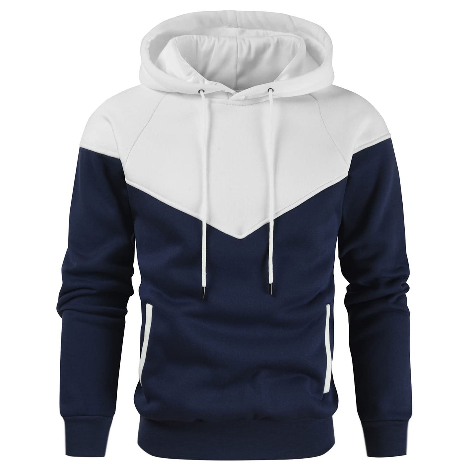 Herren modischer Hoodie mit innovativem Patchwork-Design Krohn-e