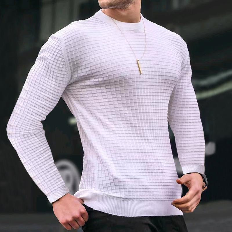 Herren eleganter Strickpullover mit strukturierter Oberfläche Krohn-e