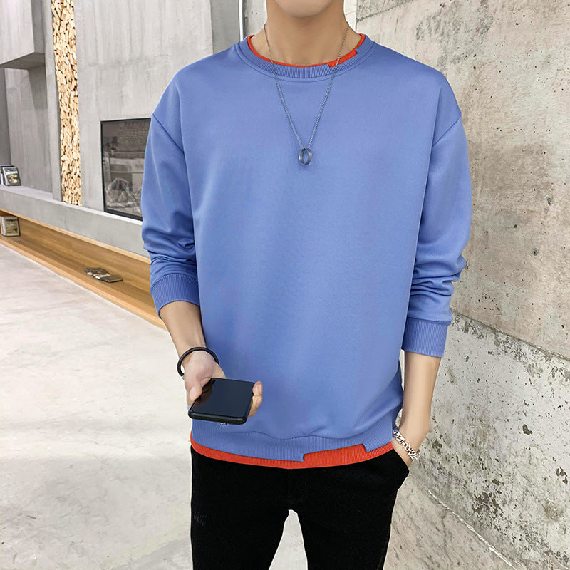 Herren lässiger Sweatshirt mit kontrastierendem Saum Krohn-e