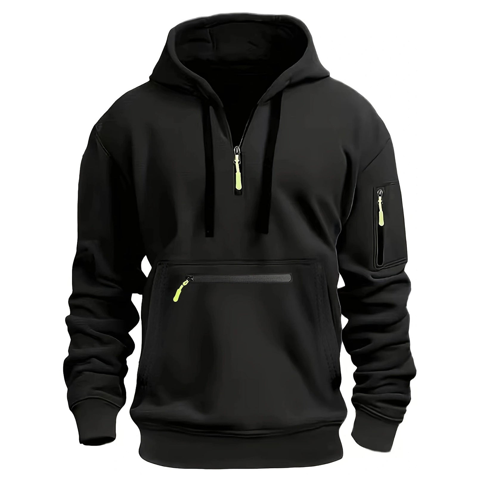Herren praktischer Zip-Hoodie mit reflektierenden Details und verschiedenen Taschen Krohn-e