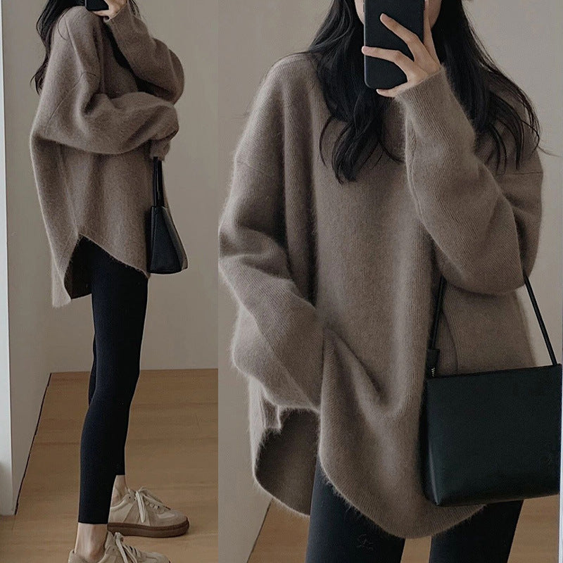 Damen Oversized Strickpullover mit lässigem Schnitt und voluminösen Ärmeln Krohn-e