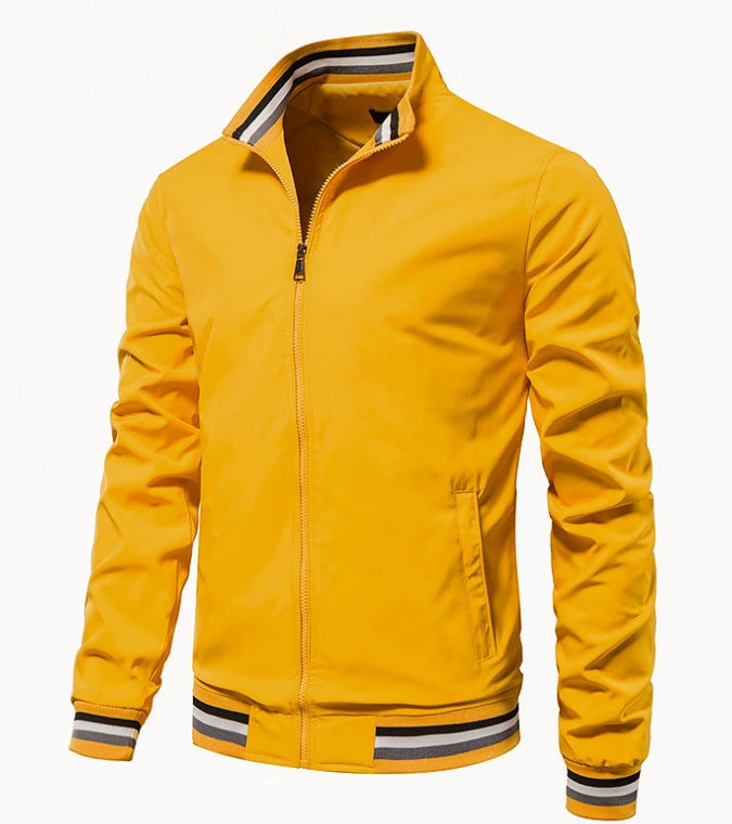 Herren modische Bomberjacke mit elastischen Bündchen Krohn-e