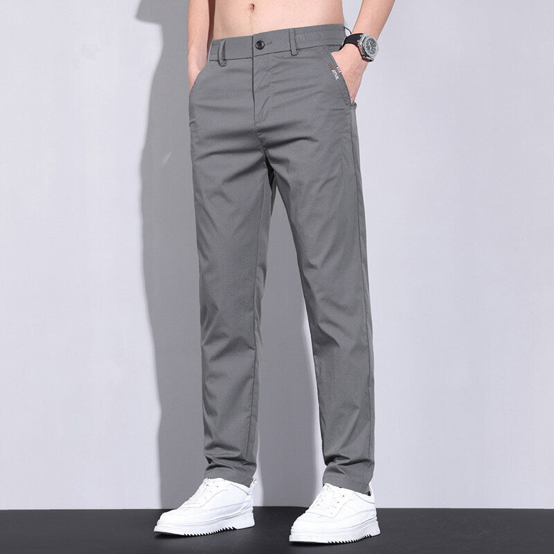 Herren modische Chino-Hose mit elastischem Bund und praktischen Seitentaschen Krohn-e