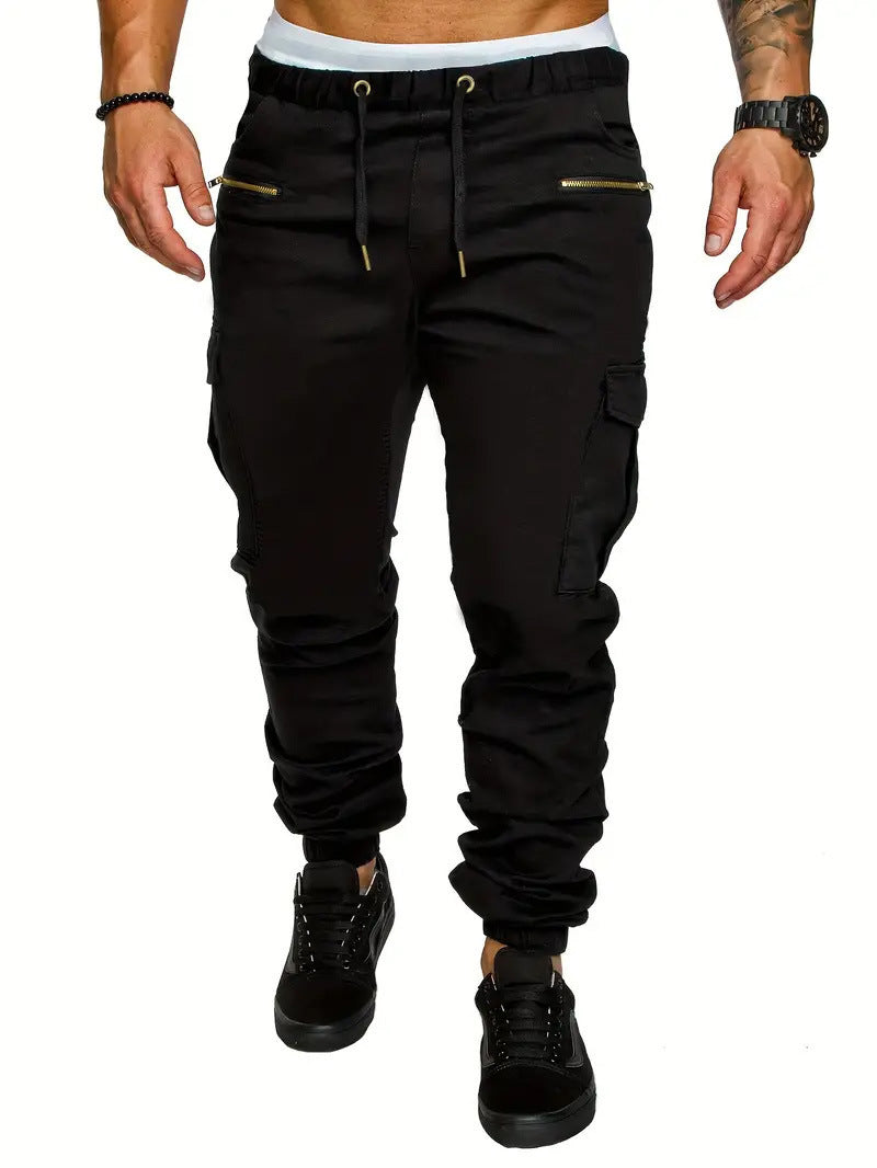 Herren Cargo-Jogginghose mit elastischem Bund und praktischen Reißverschlusstaschen Krohn-e