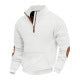 Herren strukturierter Fleece-Pullover mit modischem Stehkragen Krohn-e