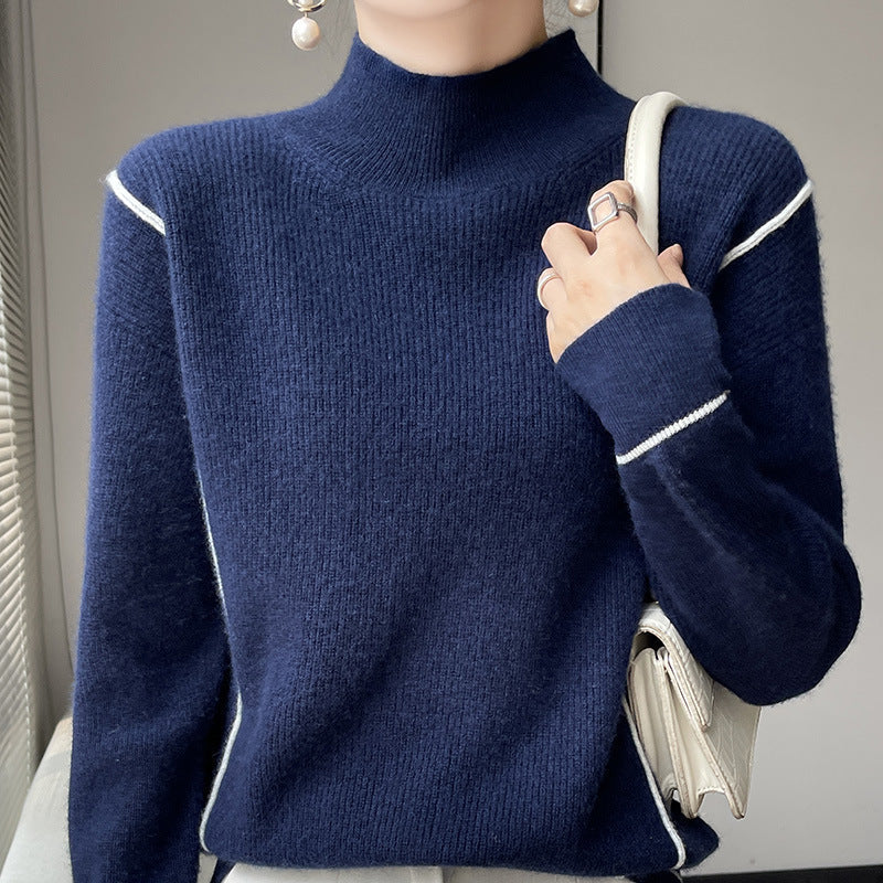 Krohn-e | Eleganter schlichter Rollkragenpullover