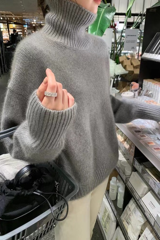 Damen Kuscheliger Rollkragenpullover aus hochwertigem Strick Krohn-e