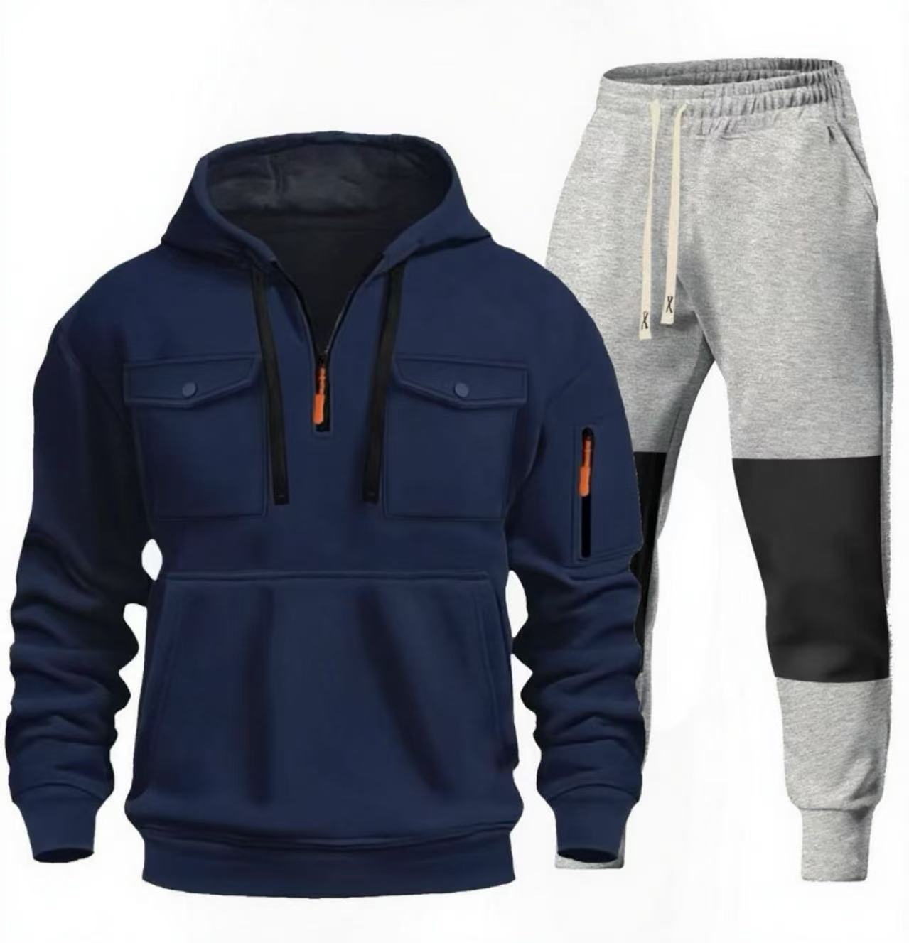 Herren funktionaler Sweatshirt- und Jogginghosen-Set Krohn-e