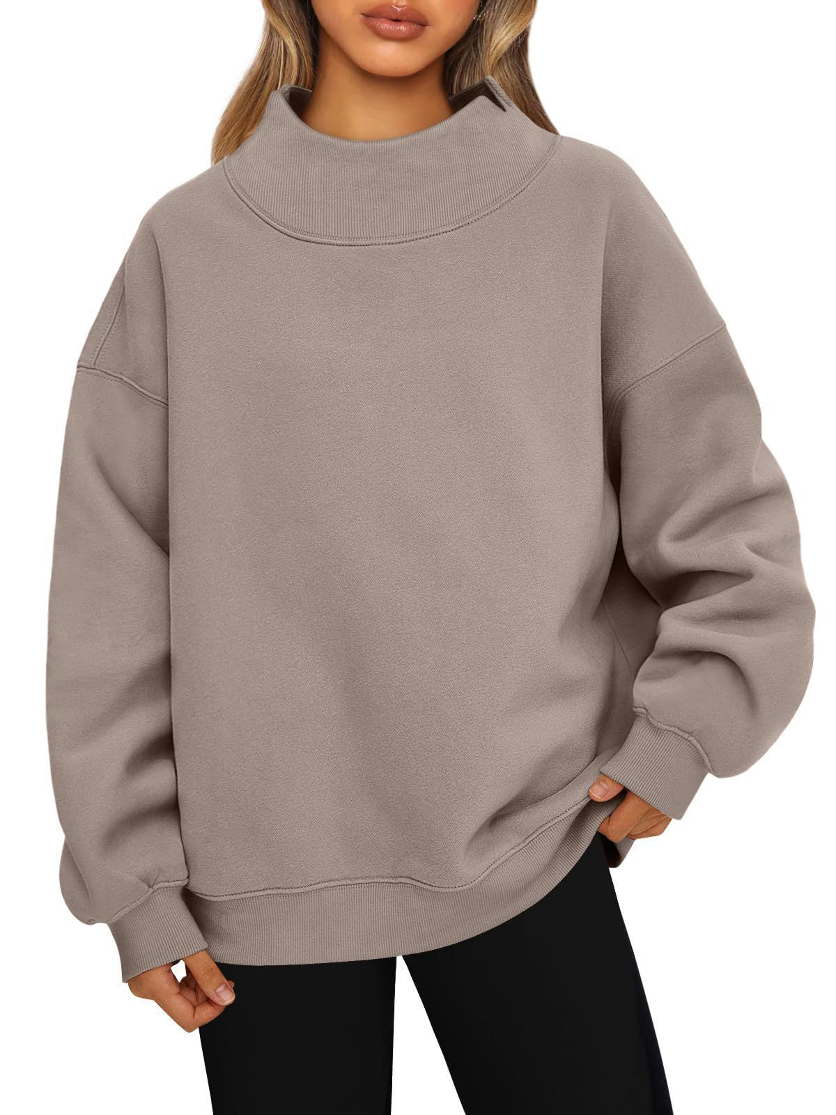 Damen Hochwertiger Stehkragen-Sweater Krohn-e