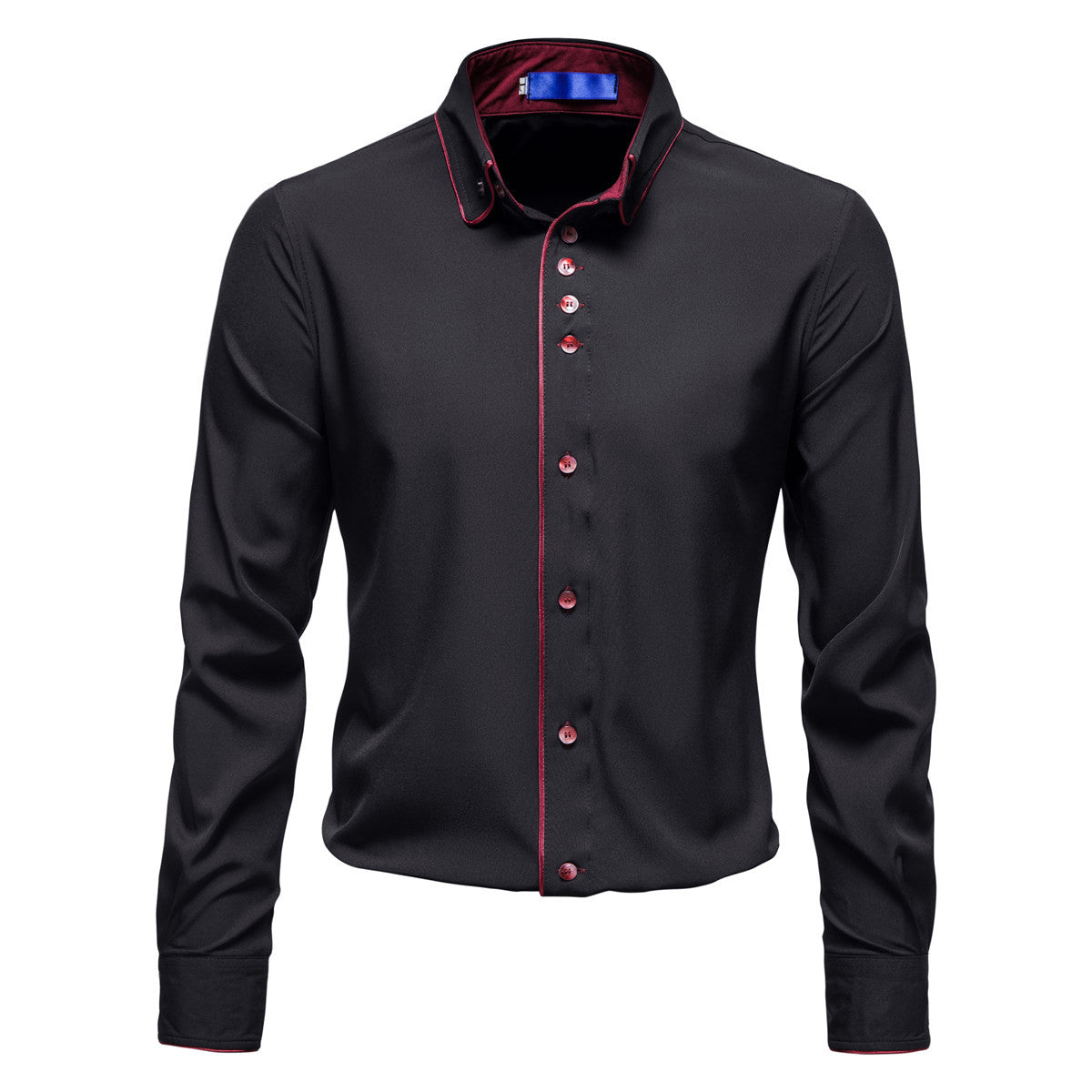 Herren Elegantes Hemd mit kontrastierenden Akzenten Krohn-e