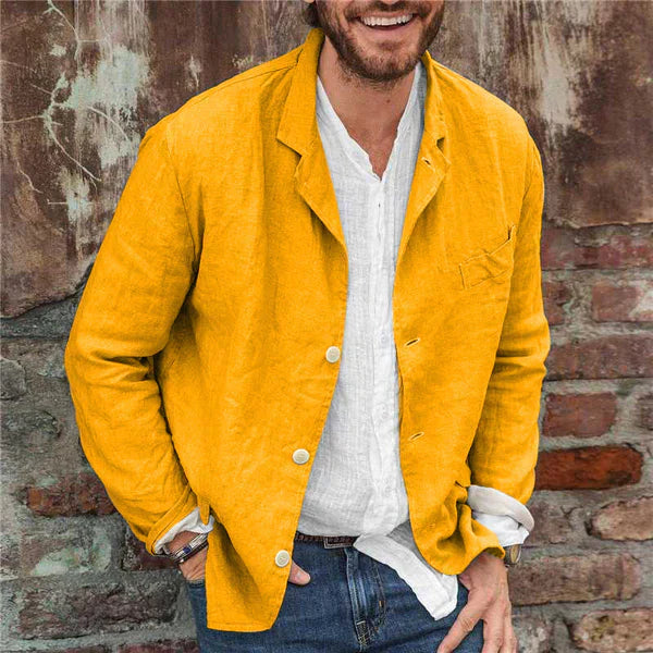 Krohn-e | Herren Aus Leichtem, Atmungsaktivem und Eleganten Leinen