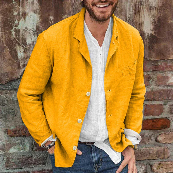 Krohn-e | Jacke Aus Baumwolle und Leinen