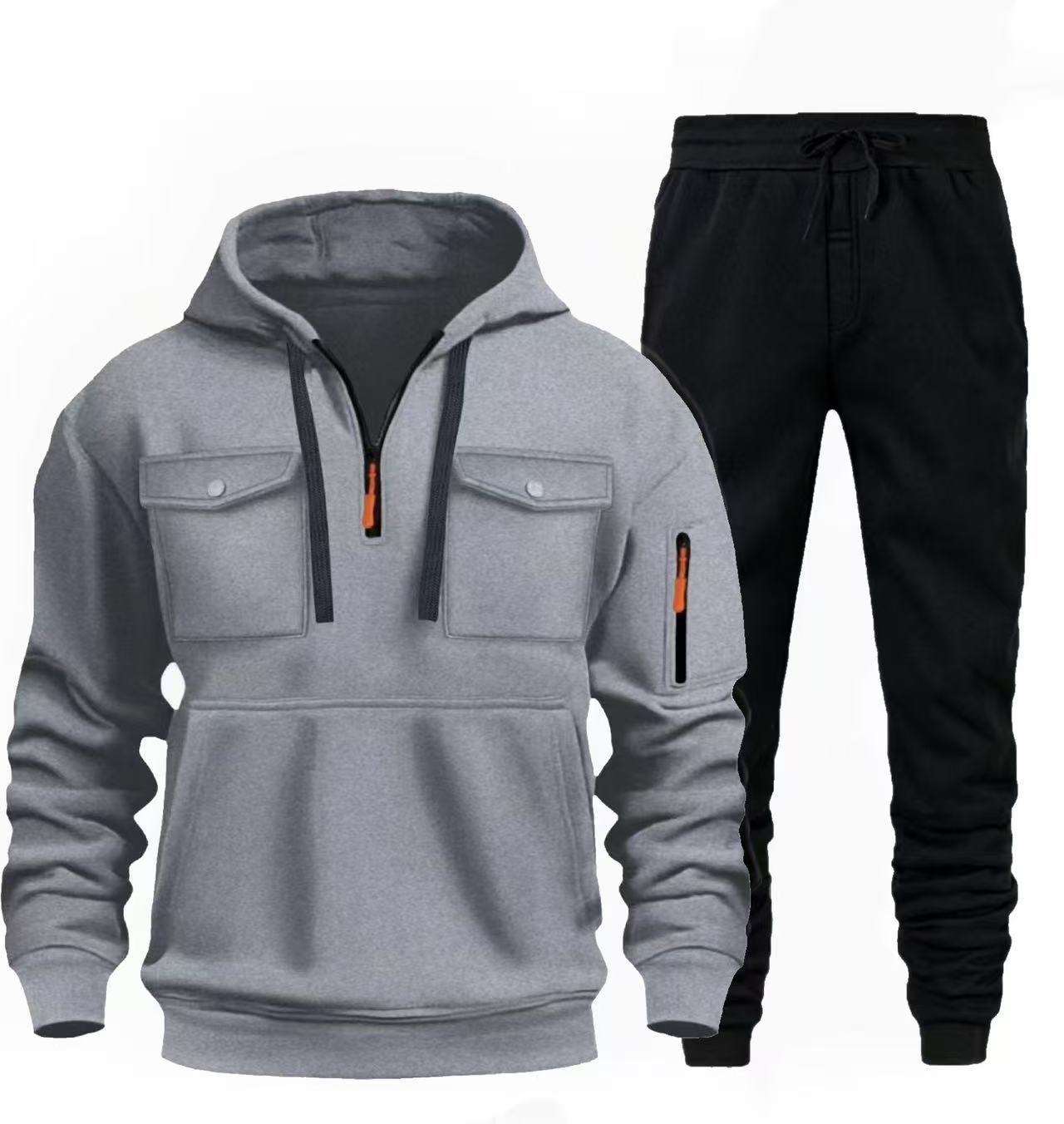 Herren lässige Freizeit-Kombination mit funktionalen Taschen Krohn-e