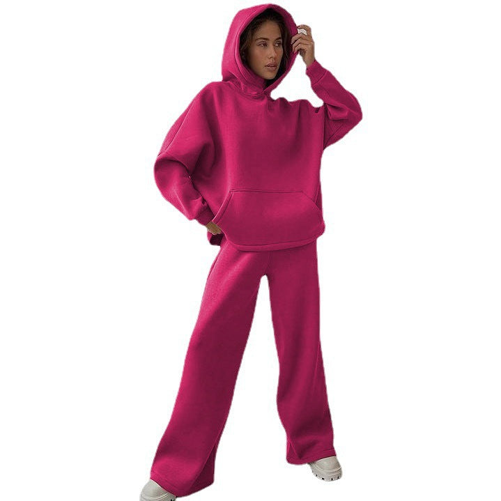 Damen lässiges und oversized Hoodie-Set mit weit geschnittenen Hosen Krohn-e