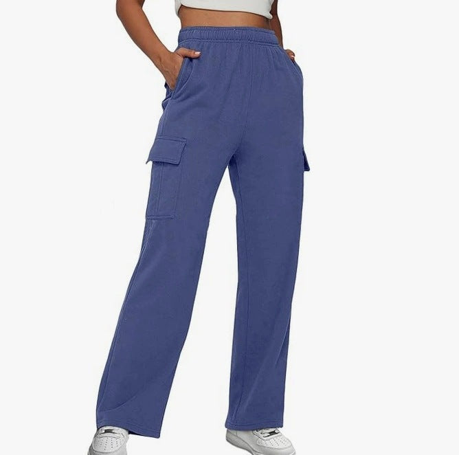 Damen Cargo-Hose mit weitem Bein und praktischen Seitentaschen Krohn-e