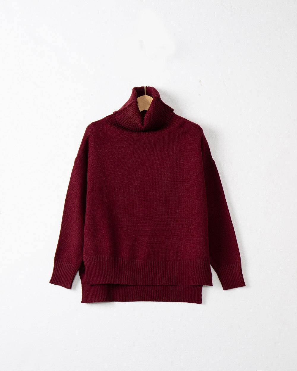 Damen legerer Rollkragenpullover mit praktischem Schnitt Krohn-e