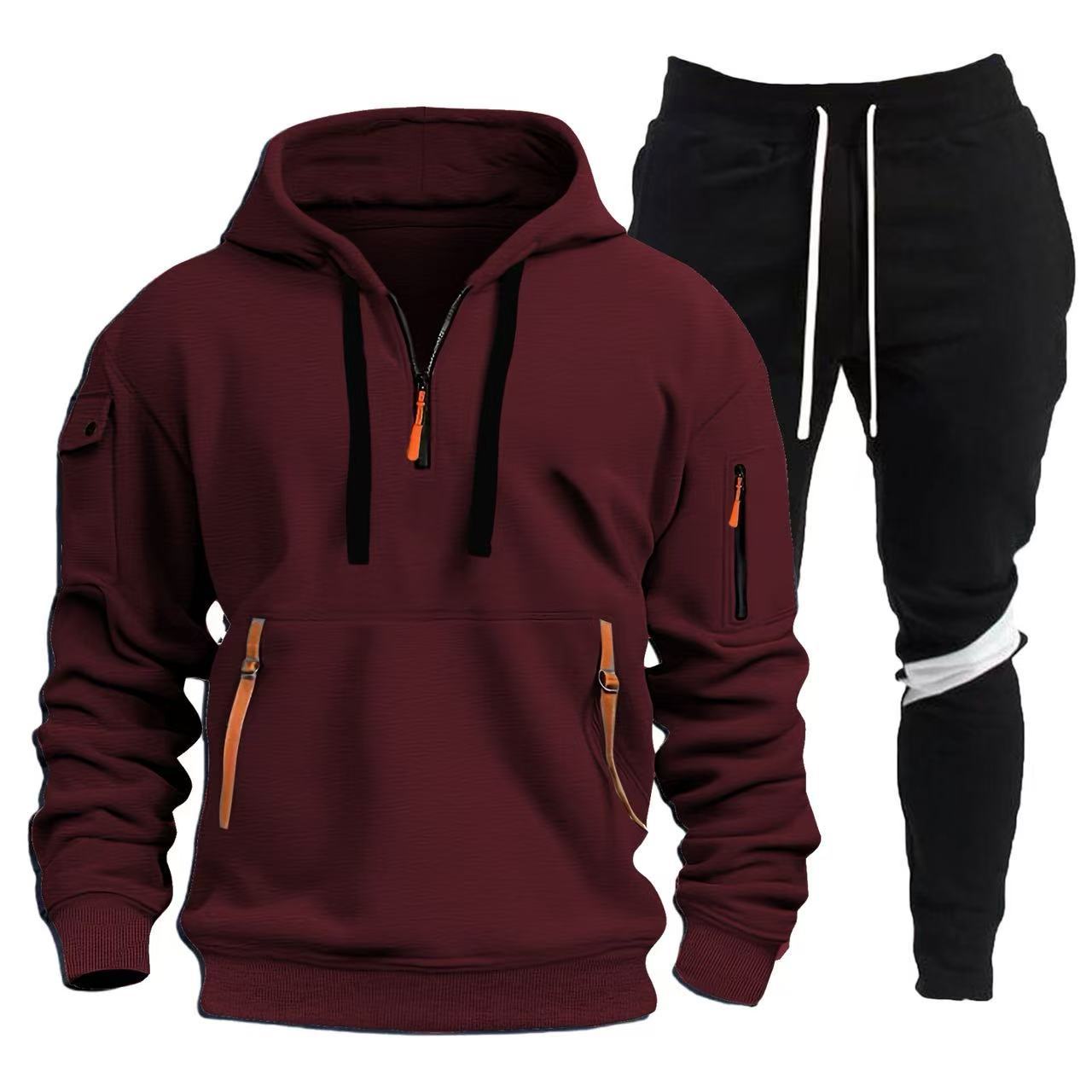 Herren Sportliche Hoodie- und Jogginghosen Kombination Krohn-e