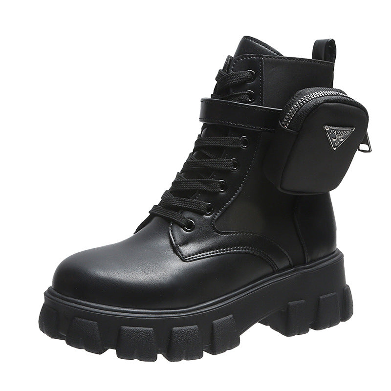 Damen Chunky Boots mit praktischem Seitentaschen-Design Krohn-e
