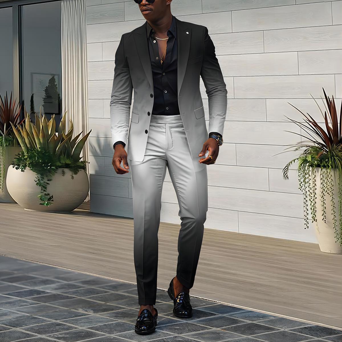 Herren eleganter Anzug mit Farbverlauf Krohn-e