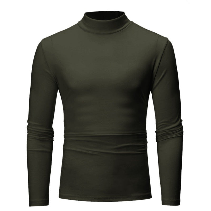 Herren Rollkragen Langarmshirt mit figurbetontem Schnitt und atmungsaktiver Stretch-Qualität Krohn-e