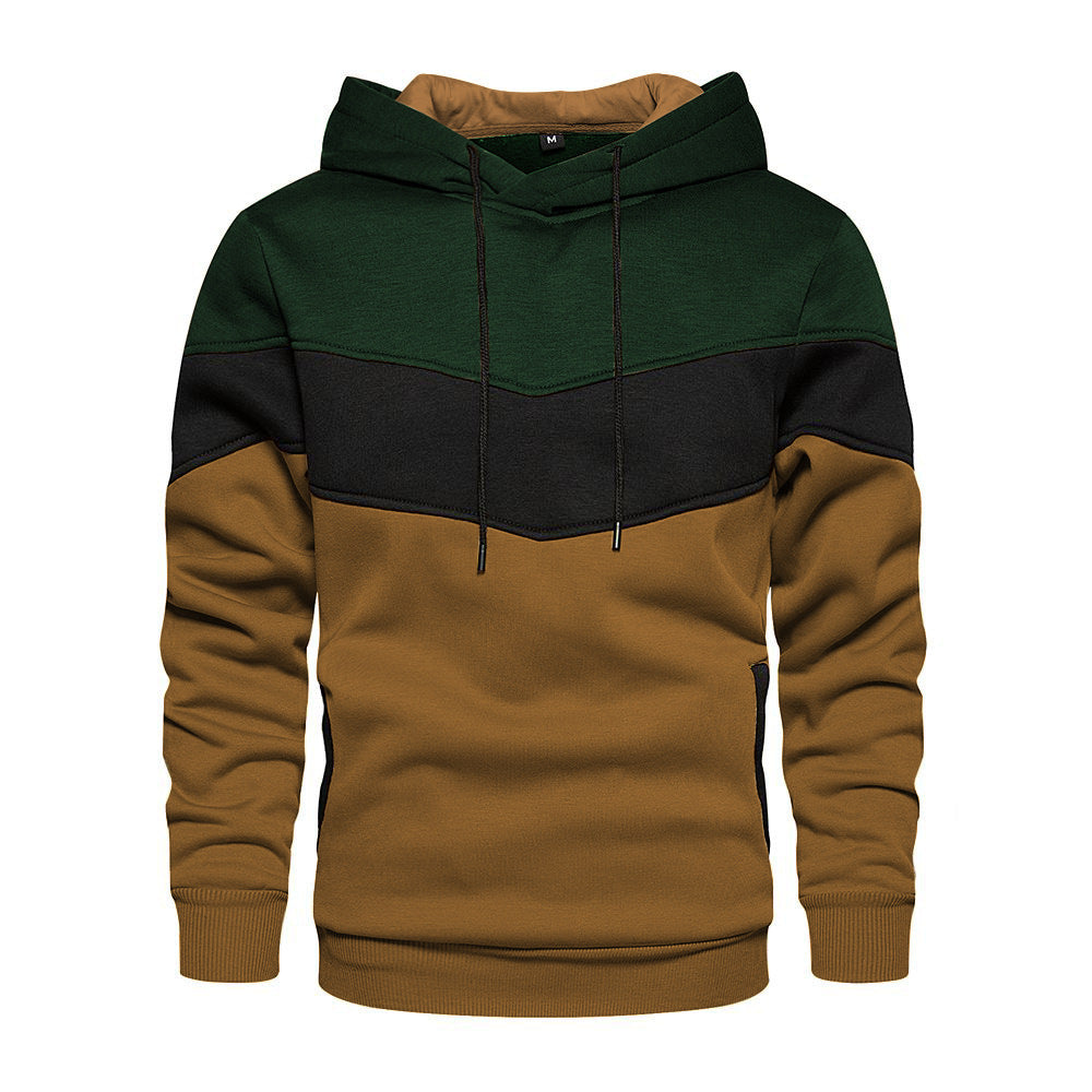 Herren modischer Kapuzenpullover mit geometrischem Farbdesign Krohn-e