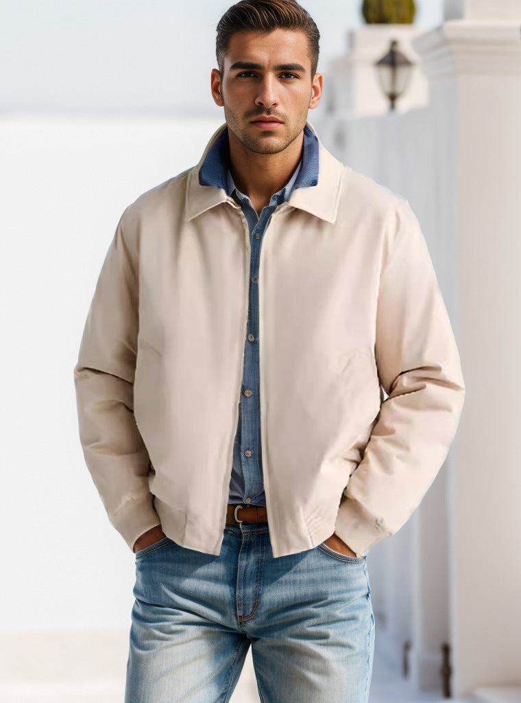 Herren moderne Bomberjacke mit minimalistischem Design Krohn-e