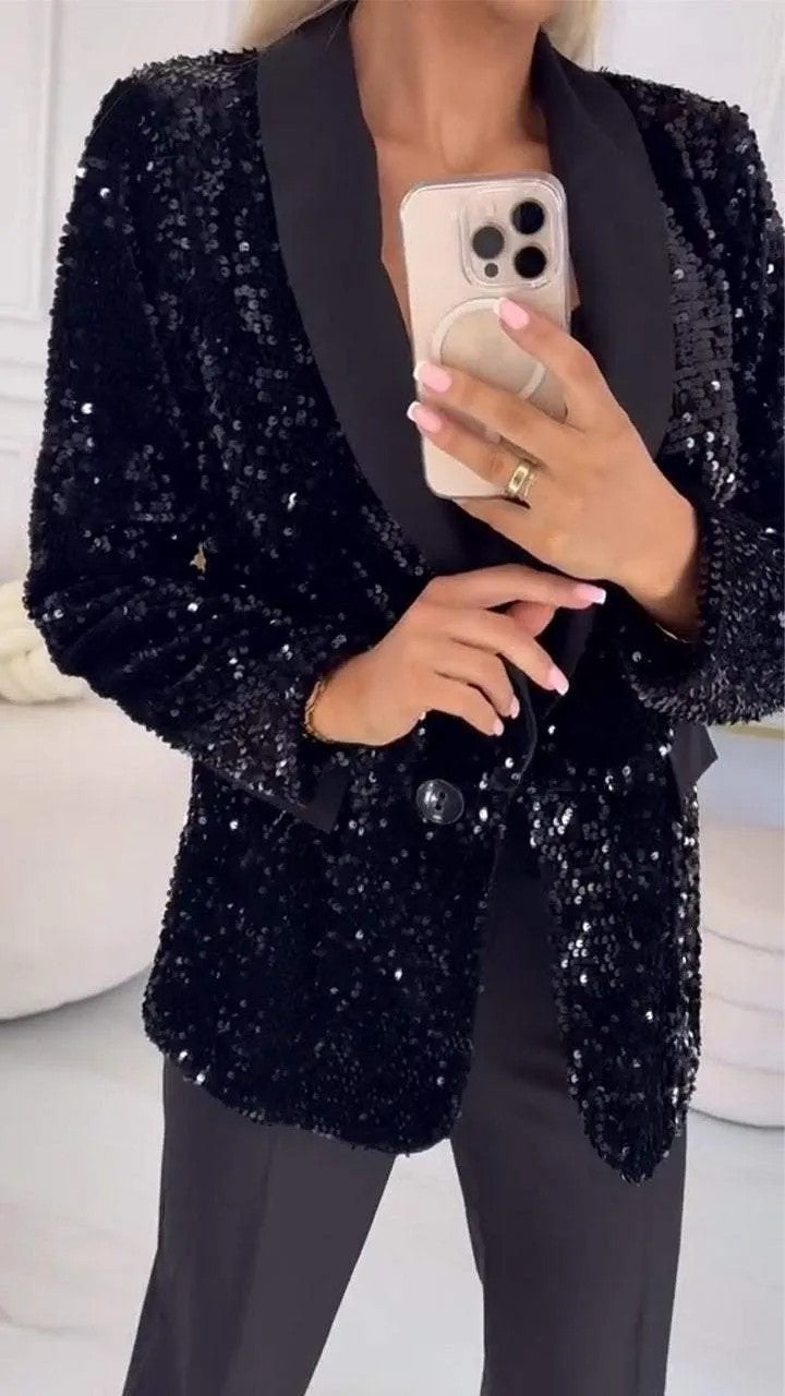 Damen Glitzernder Blazer Krohn-e