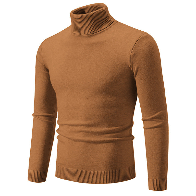 Herren eleganter Rollkragenpullover aus feiner Baumwolle Krohn-e