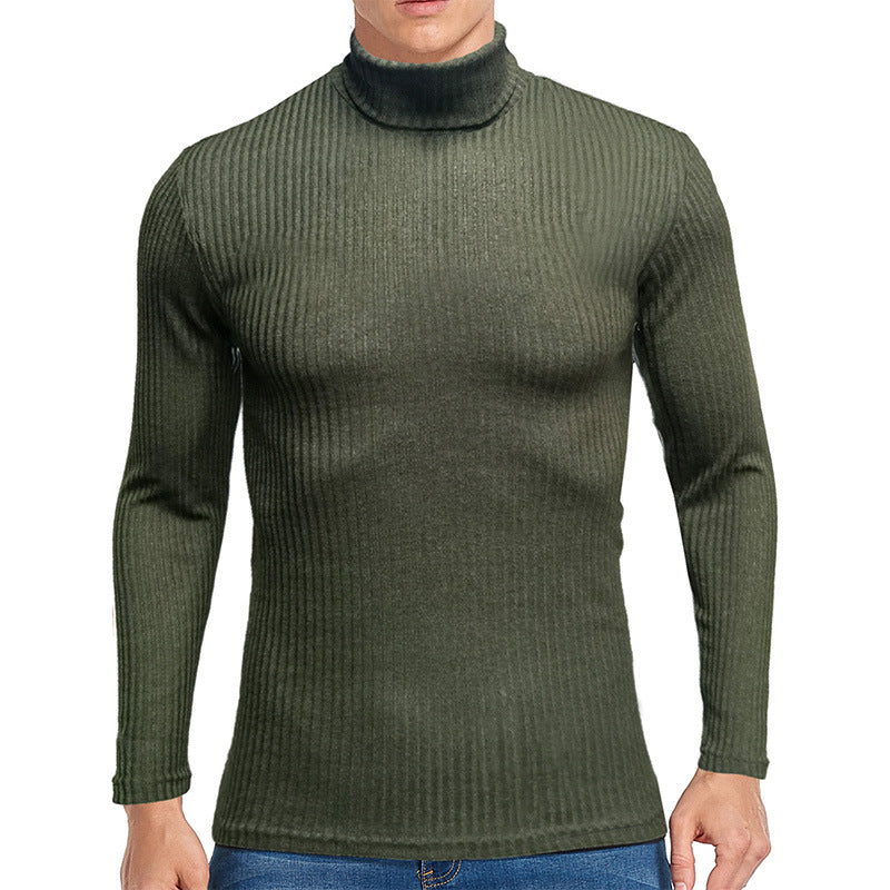 Herren feiner Rollkragenpullover aus strukturiertem Strick Krohn-e