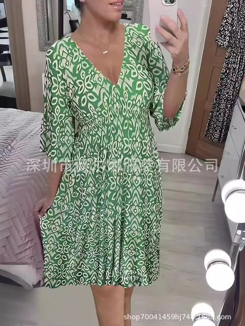 Fudus: Lockeres, hochelastisches Strandkleid