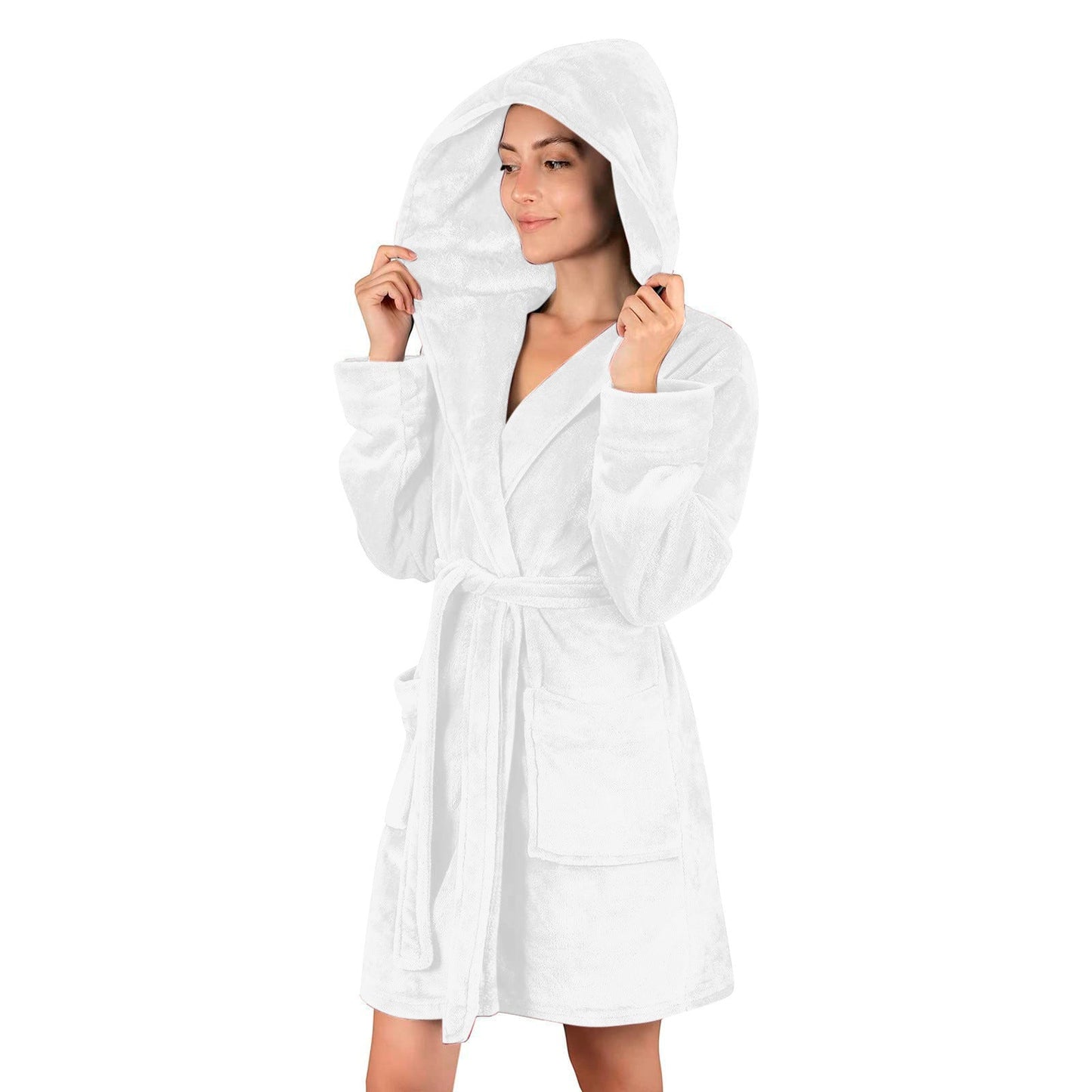 Damen Bademantel aus weichem Mikrofaserstoff Krohn-e