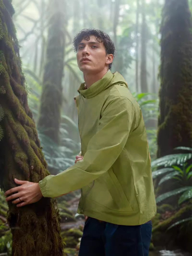 Herren funktionale Übergangsjacke mit verstellbarem Kragen Krohn-e