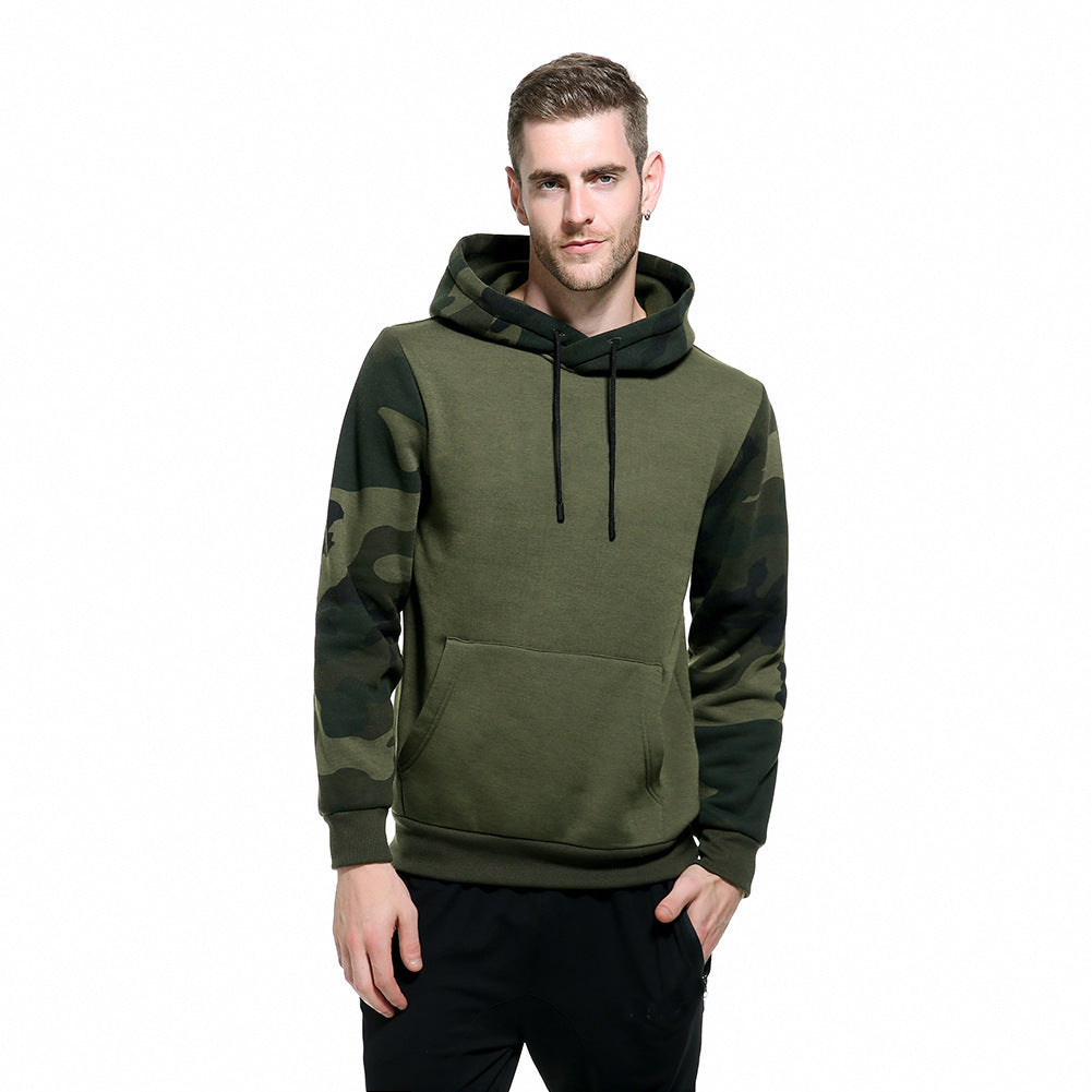 Herren Kapuzenpullover mit modernem Camouflage-Design und praktischen Taschen Krohn-e